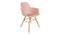 Zuiver Albert Kuip Eetkamerstoelen met armleuning Roze - Set van 2