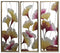 Canvas DKD Home Decor 3 Onderdelen Tropisch Blad van een plant (122 x 3 x 122 cm)