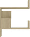 vidaXL - Hoekwandschapen - 2 - st - 40x40x50 - cm - bewerkt - hout - sonoma - eikenkleur
