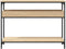 vidaXL - Wandtafel - met - schap - 100x29x75 - cm - bewerkt - hout - sonoma - eikenkleur