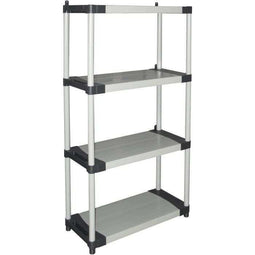 Kunststof plank - TOOD - 4 planken - Belasting 80 kg per plank - 80x40x168 cm - Zwart/grijs