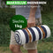 Travelhawk Picknickkleed - 200 x 200 cm - Wasbaar - Opvouwbaar - Waterdicht - Zandbestendig - Lichtgewicht - Wit Bruin Blauw