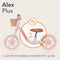 Lionelo Alex Plus - Kinderloopfiets - Verstelbaar zadel & stuur - Roze