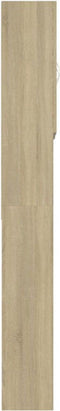 vidaXL - Wasmachinekast - 64x25,5x190 - cm - sonoma - eikenkleurig