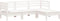 vidaXL - Tuinbank - 3-zits - met - voetenbank - massief - grenenhout - wit