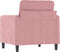 Fauteuil 60 cm fluweel roze