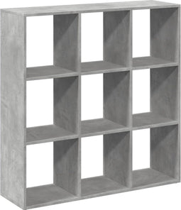vidaXL - Kamerscherm - / - boekenkast - 102x29x103,5 - cm - hout - betongrijs