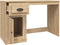 vidaXL - Bureau - met - lade - 115x50x75 - cm - bewerkt - hout - sonoma - eikenkleurig