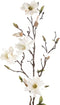 Emerald Kunstbloem Magnolia tak - 75 cm - creme - Kunst zijdebloemen
