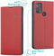 iMoshion Hoesje Geschikt voor Motorola Moto G50 Hoesje Met Pasjeshouder - iMoshion Slim Folio Bookcase - Rood