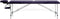 vidaXL - Massagetafel - inklapbaar - 2 - zones - aluminum - paars