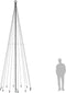 vidaXL - Kerstboom - met - grondpin - 732 - LED's - warmwit - 500 - cm