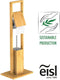 EISL BAMBOE WC-Set - Vrijstaande Bamboe Toiletaccessoire Set - Duurzaam - (B x H x D) ca. 30 x 82 x 21 cm