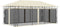 vidaXL - Prieel - met - klamboe - 6x3x2,73 - m - crème