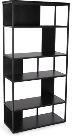 Planken Versa Zwart Metaal 36 x 160 x 80 cm