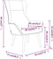 vidaXL Relaxstoel stof taupe