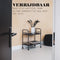 Housevitamin Zwart Metalen Trolley Tafel - 60x30x66.5cm Moet Nog Gemonteerd Worden