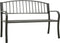 vidaXL - Tuinbank - 120 - cm - staal - grijs