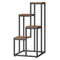 Plantenstandaard - 4 stuks - rustiek bruin - 34x34x71 cm