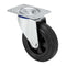 Rueda Ruedas Alex Zwart Rubber Poliamix 60 Kg draaibaar