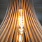 Atmooz - Hanglamp Zita M - E27 - Hout - Rond - Kleur Naturel - Woonkamer / Slaapkamer / Eetkamer - Plafondlamp - Hoogte 190cm