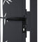 vidaXL - Poort - met - bamboe-ontwerp - 105x80 - cm - staal - antracietkleurig