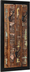 vidaXL - Kapstok - 40x2x80 - cm - massief - gerecycled - hout - meerkleurig