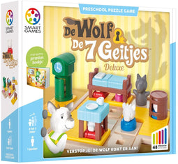 SmartGames - De Wolf en de 7 Geitjes - Educatief spel - 48 opdrachten