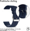 imoshion Siliconen bandje - Universeel 22 mm aansluiting - Donkerblauw