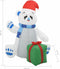 vidaXL - Kerstfiguur - ijsbeer - opblaasbaar - LED - binnen - en - buiten - 1,8 - m