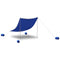 vidaXL - Strandluifel - met - zandankers - 214x236 - cm - blauw