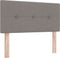 vidaXL - Hoofdbord - Met - Knopen - Taupe - 80 - cm - Stof