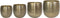 Ter Steege Bloempot Aluminium Goud D 42 cm H 41 cm