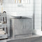 vidaXL - Wastafelkast - 63x29x55 - cm - bewerkt - hout - betongrijs