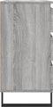 vidaXL - Dressoir - 60x35x70 - cm - bewerkt - hout - grijs - sonoma - eikenkleurig