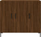 vidaXL - Dressoir - 90x34x80 - cm - bewerkt - hout - bruin - eikenkleur
