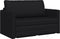 vidaXL - Vloersofa - Bed - 2-in-1 - Zwart - 124x71x78 - cm - Kunstleer