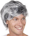 Boland Pruik Tyler zwart/wit Grijs - Steil - Kort - Mannen - - 60's & 70's - Hippie & Flower Power