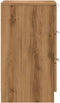 vidaXL - Nachtkastjes - 2 - st - 40x36x65cm - bewerkt - hout - artisanaal - eikenkleur