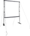 vidaXL - Projectiescherm - met - statieven - 89 - inch - 1:1