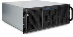 Inter-Tech 4U 40248 - Rack Server - 4x 2.5" en 11x 3.5" bays - Zwart Grijs