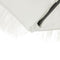 vidaXL - Parasol - met - stalen - paal - 290x290x238 - cm - wit