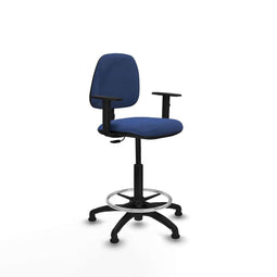 Piqueras y Crespo B1D01RT - Bureaustoel - Hoogteverstelbaar met armleuning - Marineblauw