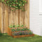 vidaXL - Tuinplanter - 3-Lagen - 90x90x35 - cm - Verweerd - staal