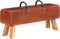 vidaXL - Gymbok - 110 - cm - echt - leer - bruin