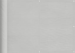 vidaXL - Balkonscherm - 75x500 - cm - 100% - oxford - polyester - lichtgrijs