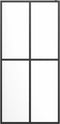 vidaXL - Inloopdouchewand - 100x195 - cm - transparant - gehard - glas
