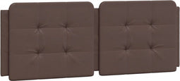 vidaXL - Hoofdbordkussen - 140 - cm - kunstleer - bruin