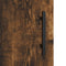 vidaXL - Dressoir - 34,5x34x90 - cm - bewerkt - hout - gerookt - eiken
