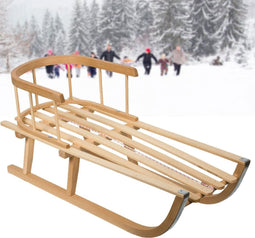 Enero - houten kinder slee - met rugsteun - max belasting: 50KG